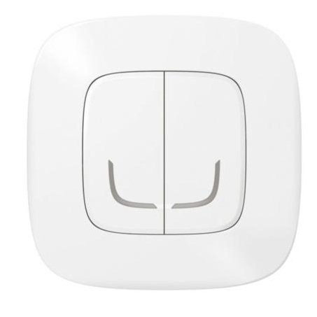 Фото Розумний безпровідний вимикач 2-клавішний.